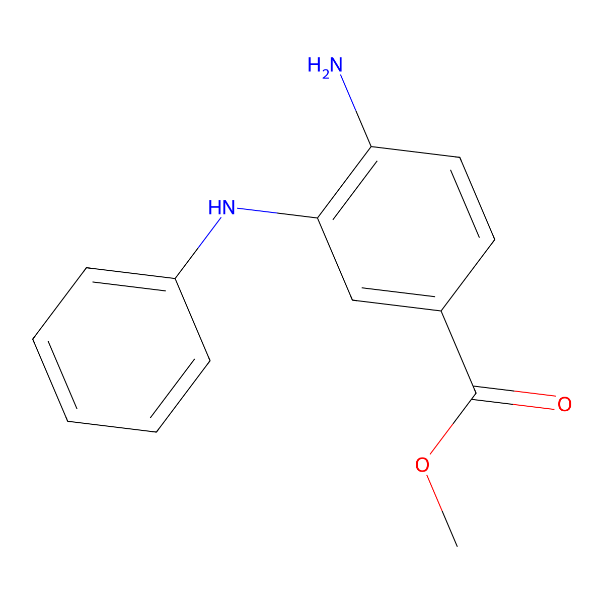 Methyl 4-amino-3-(phenylamino)benzoate molecular structure, CAS 1426958-51-1