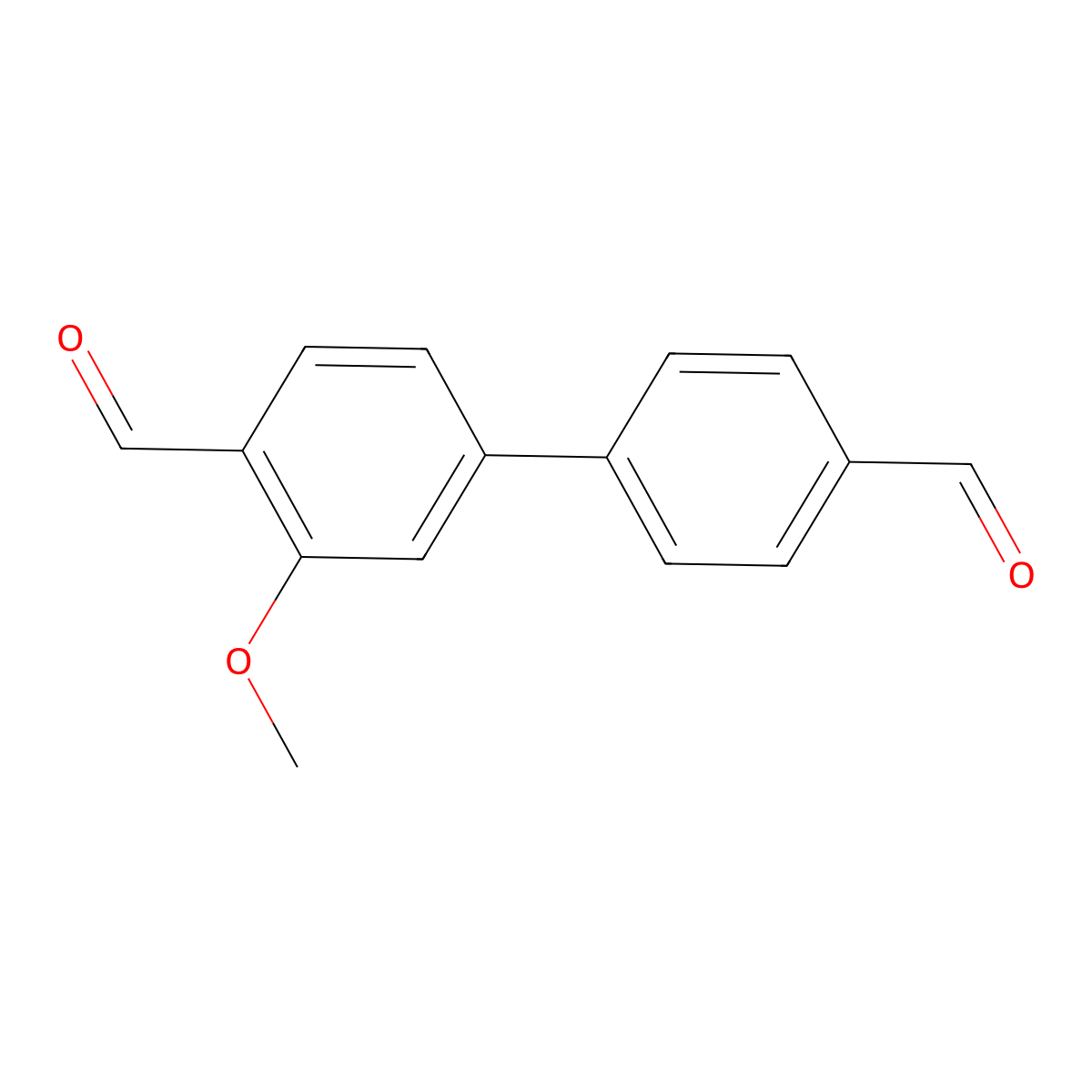 4-(4-Formylphenyl)-2-methoxybenzaldehyde molecular structure, CAS 1426958-52-2