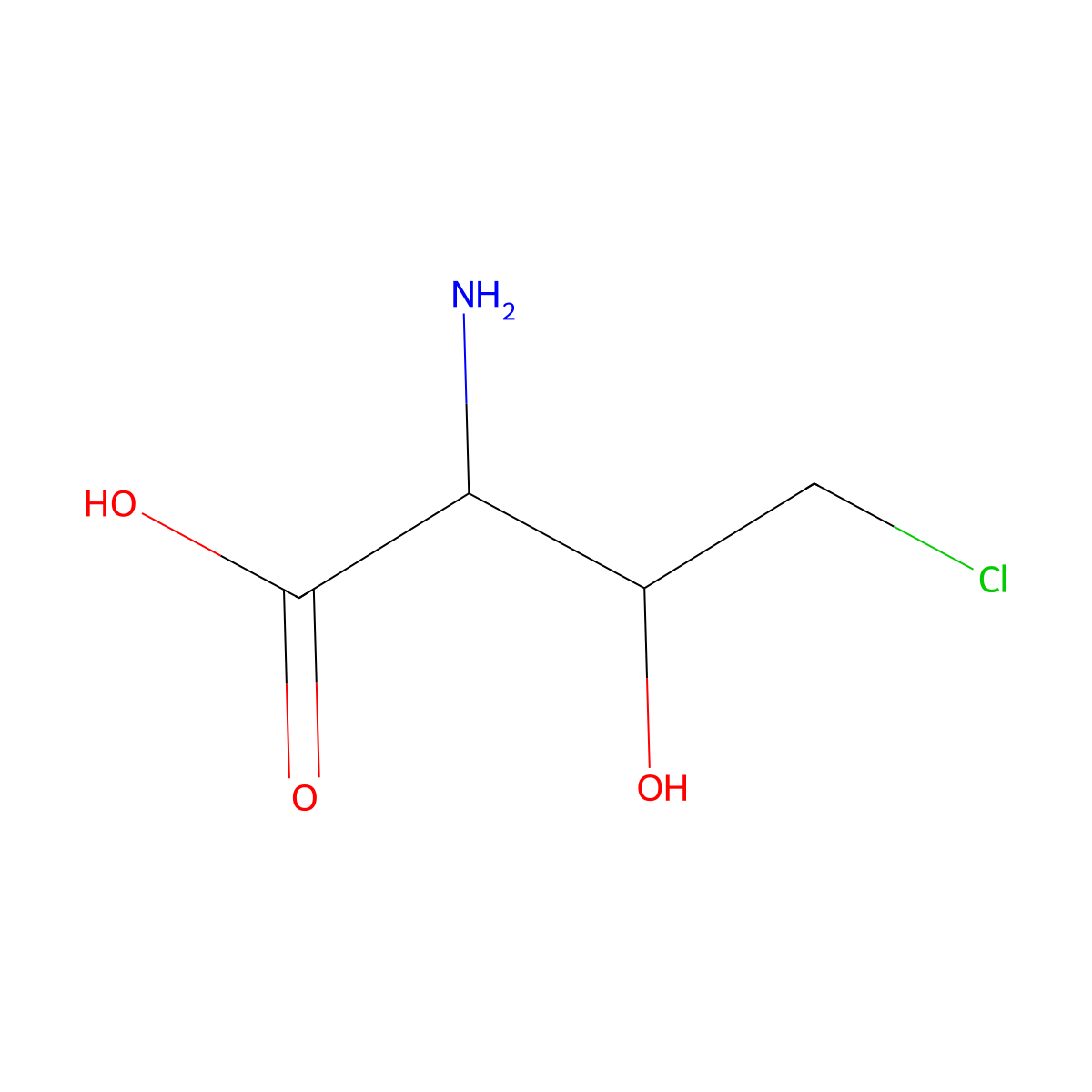 4-Chlorothreonine molecular structure, CAS 142698-80-4