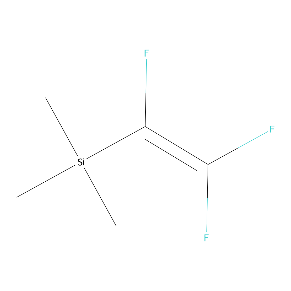Silane, trimethyl(trifluoroethenyl)- molecular structure, CAS 1427-33-4
