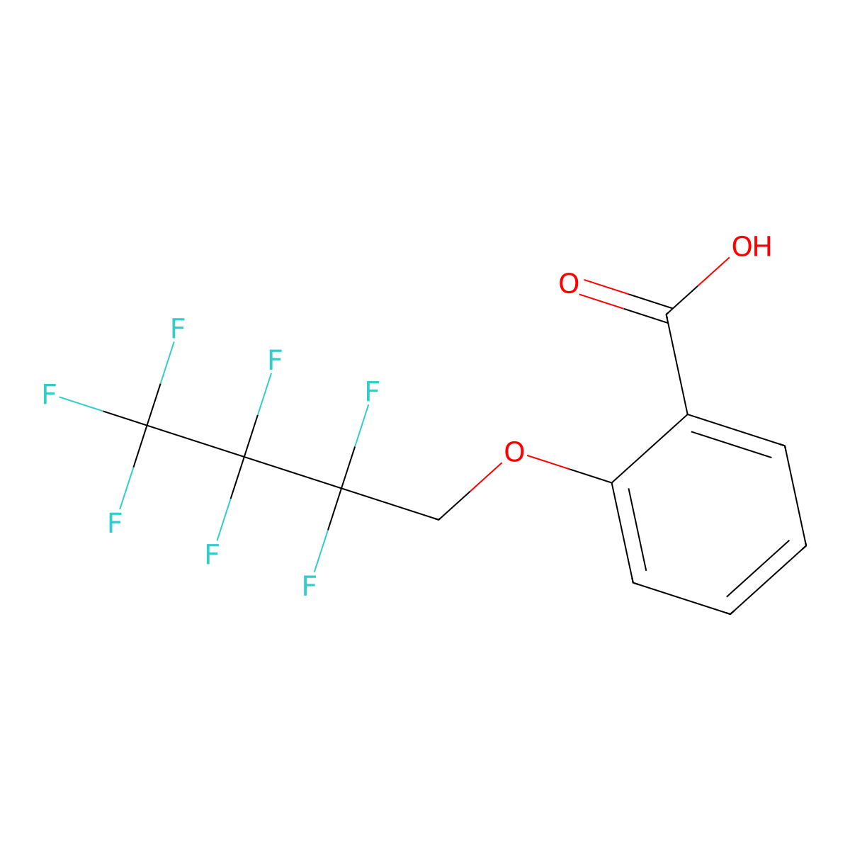 2-(2,2,3,3,4,4,4-Heptafluorobutoxy)benzoic acid molecular structure, CAS 1427011-35-5