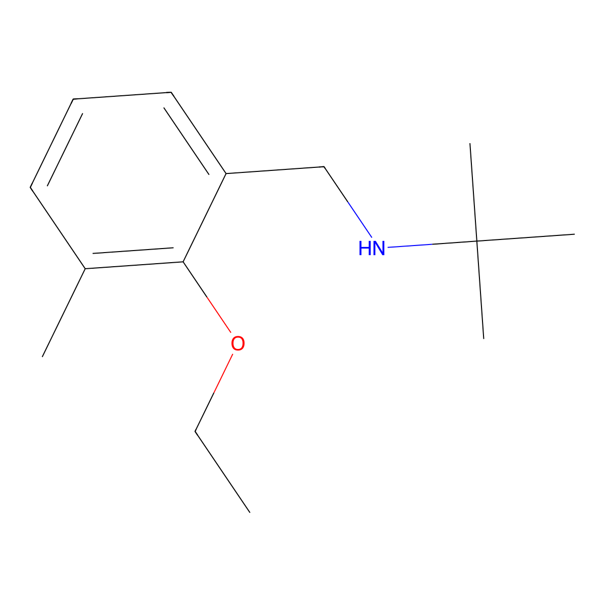 tert-Butyl-(2-ethoxy-3-methyl-benzyl)-amine molecular structure, CAS 1427011-54-8