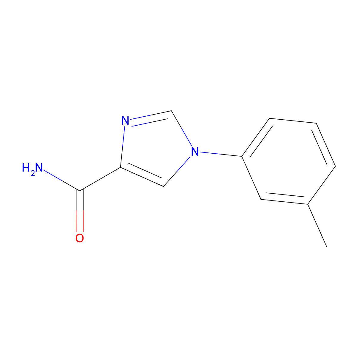 1-(m-Tolyl)-1H-imidazole-4-carboxamide molecular structure, CAS 1427011-90-2