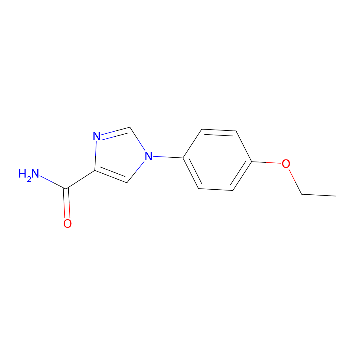 1-(4-Ethoxyphenyl)-1H-imidazole-4-carboxamide molecular structure, CAS 1427013-26-0