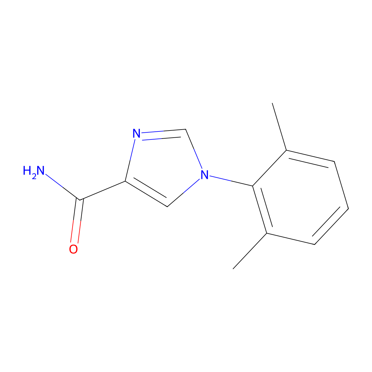 1-(2,6-Dimethylphenyl)-1H-imidazole-4-carboxamide molecular structure, CAS 1427013-56-6