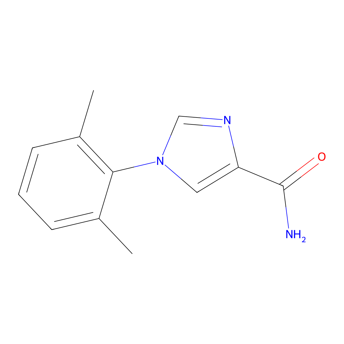 1-(2,6-Dimethylphenyl)-1H-imidazole-4-carboxamide molecular structure, CAS 1427013-56-6