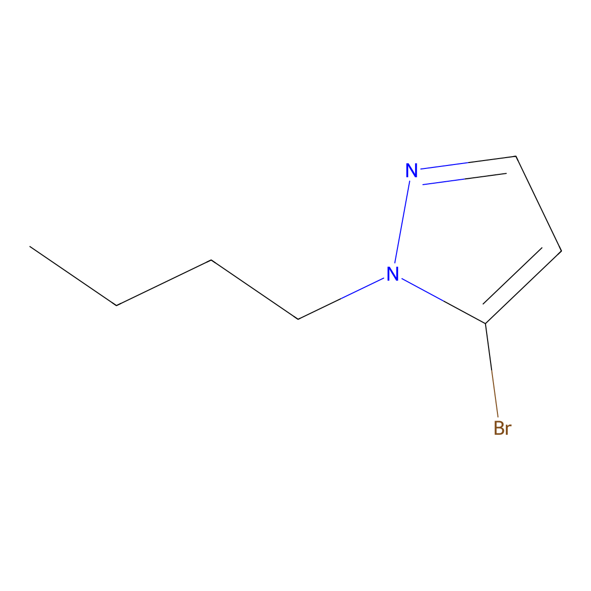 5-Bromo-1-butyl-1H-pyrazole molecular structure, CAS 1427013-81-7