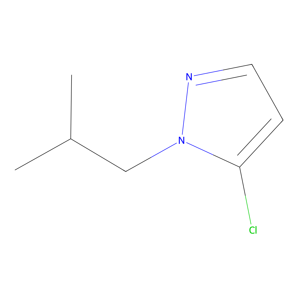 5-Chloro-1-isobutyl-1H-pyrazole molecular structure, CAS 1427014-02-5