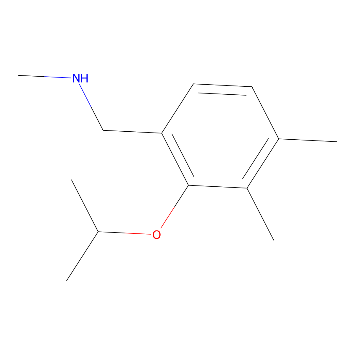 1-(2-Isopropoxy-3,4-dimethylphenyl)-N-methylmethanamine molecular structure, CAS 1427014-08-1