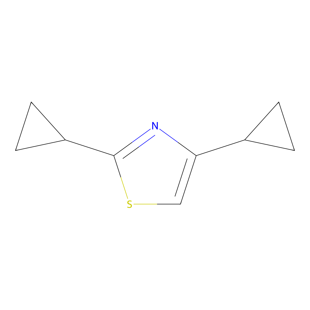 2,4-Dicyclopropylthiazole molecular structure, CAS 1427014-71-8