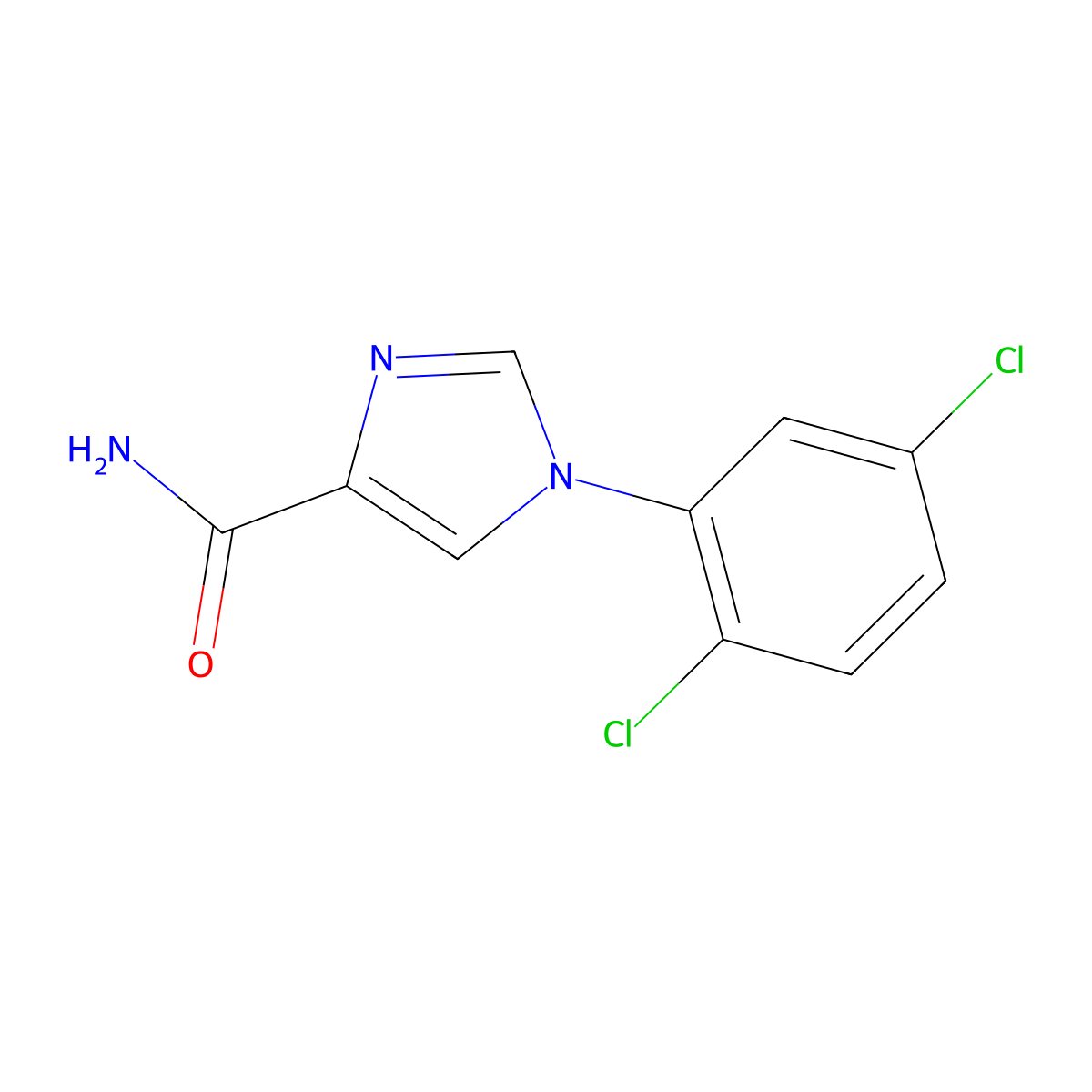 1-(2,5-Dichlorophenyl)-1H-imidazole-4-carboxamide molecular structure, CAS 1427014-87-6