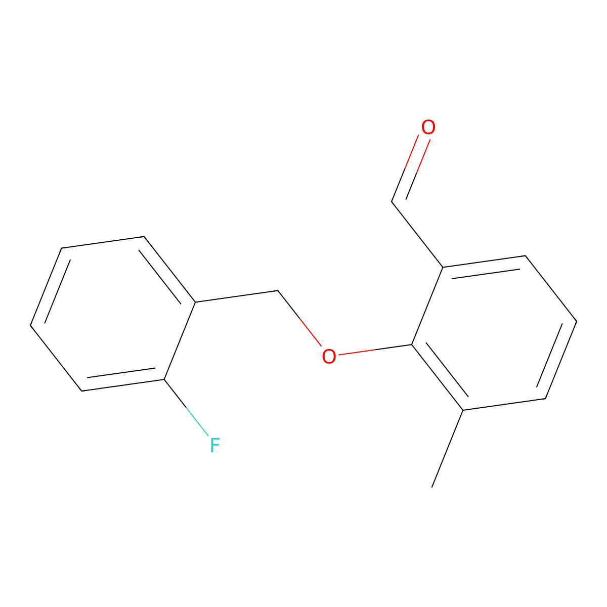 2-((2-Fluorobenzyl)oxy)-3-methylbenzaldehyde molecular structure, CAS 1427015-06-2