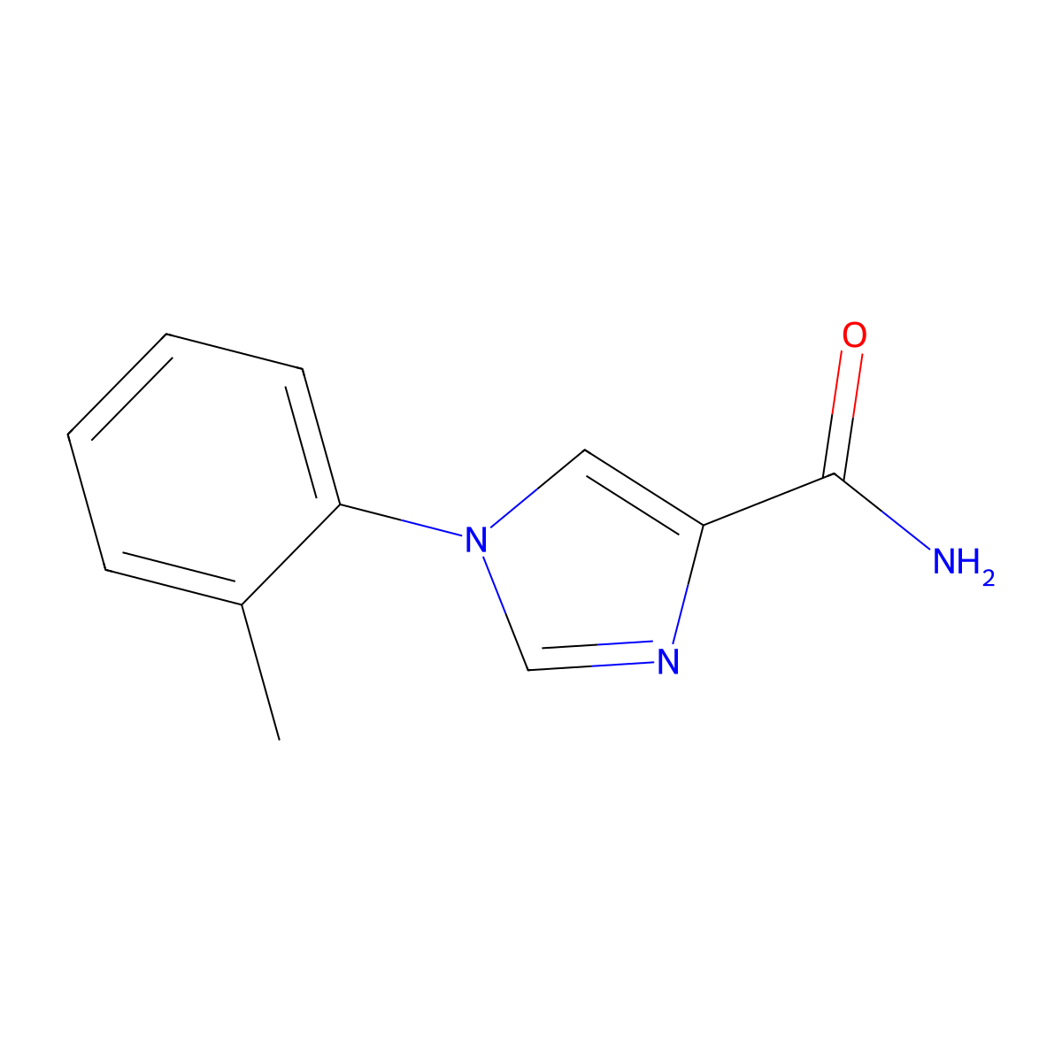 1-(o-Tolyl)-1H-imidazole-4-carboxamide molecular structure, CAS 1427015-21-1