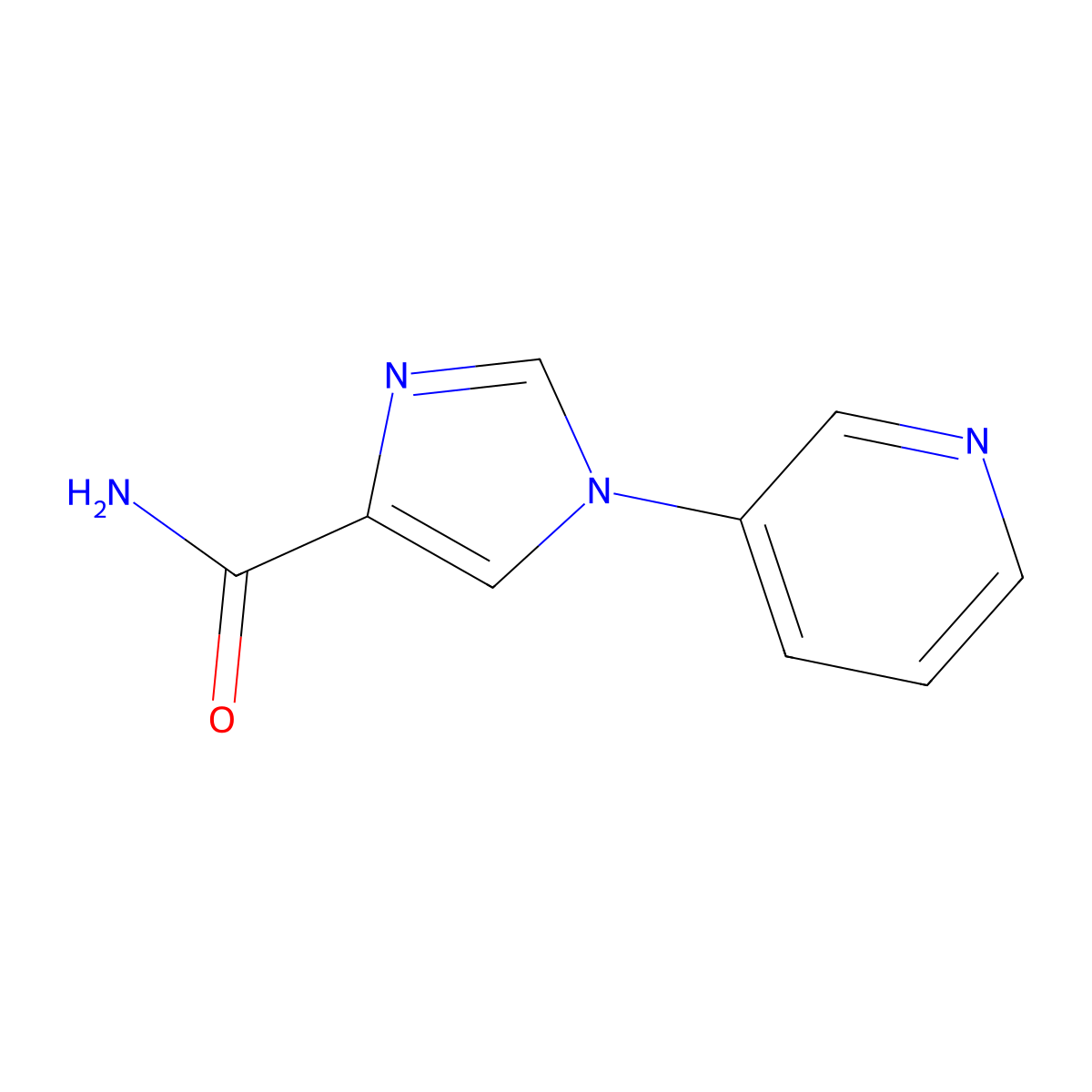 1-(Pyridin-3-yl)-1H-imidazole-4-carboxamide molecular structure, CAS 1427019-83-7