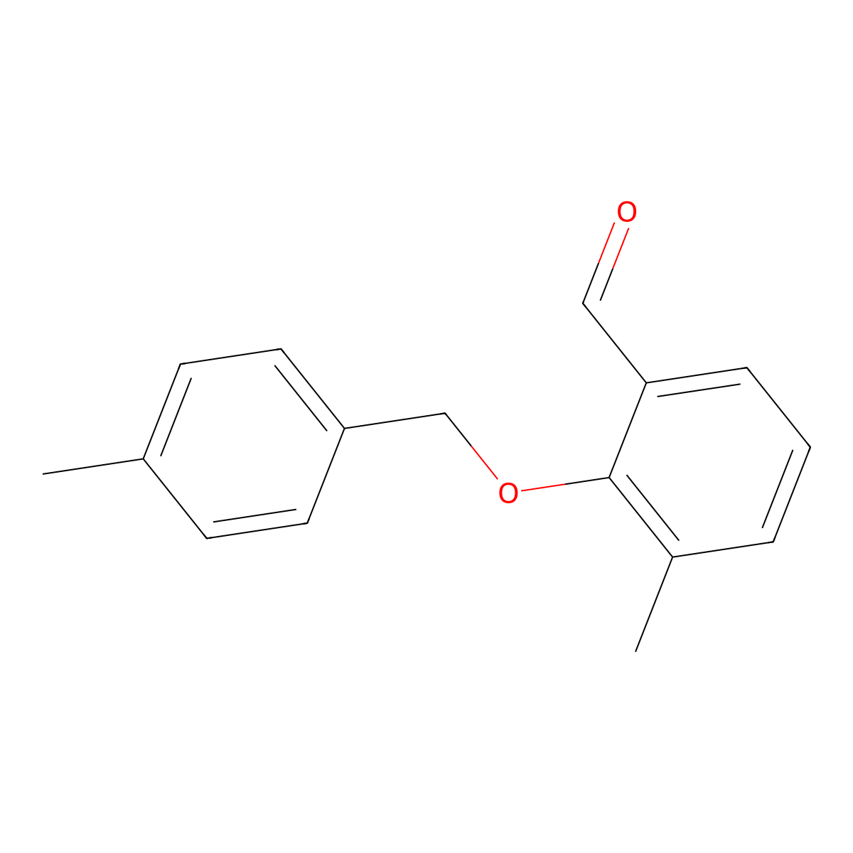 3-Methyl-2-((4-methylbenzyl)oxy)benzaldehyde molecular structure, CAS 1427019-97-3