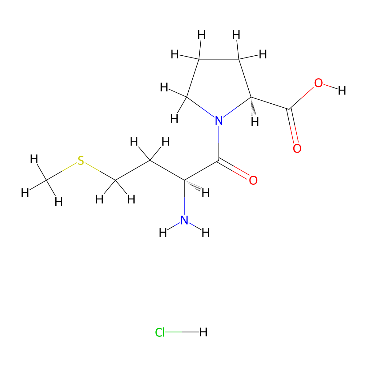 H-Met-Pro-OH Hydrochloride molecular structure, CAS 142702-34-9