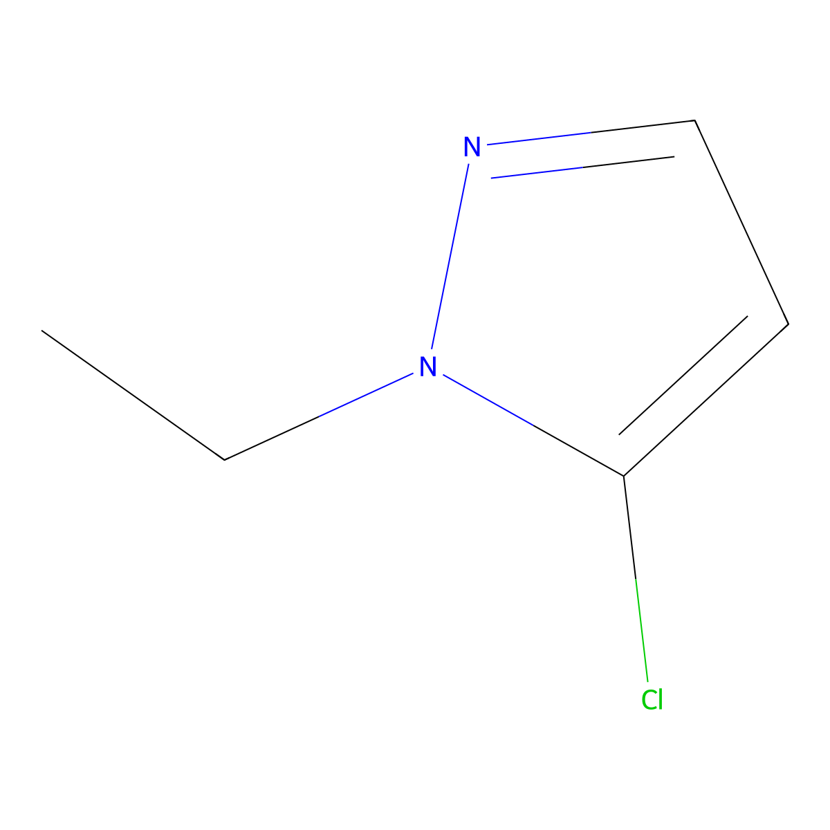 5-chloro-1-ethyl-1H-pyrazole molecular structure, CAS 1427020-01-6