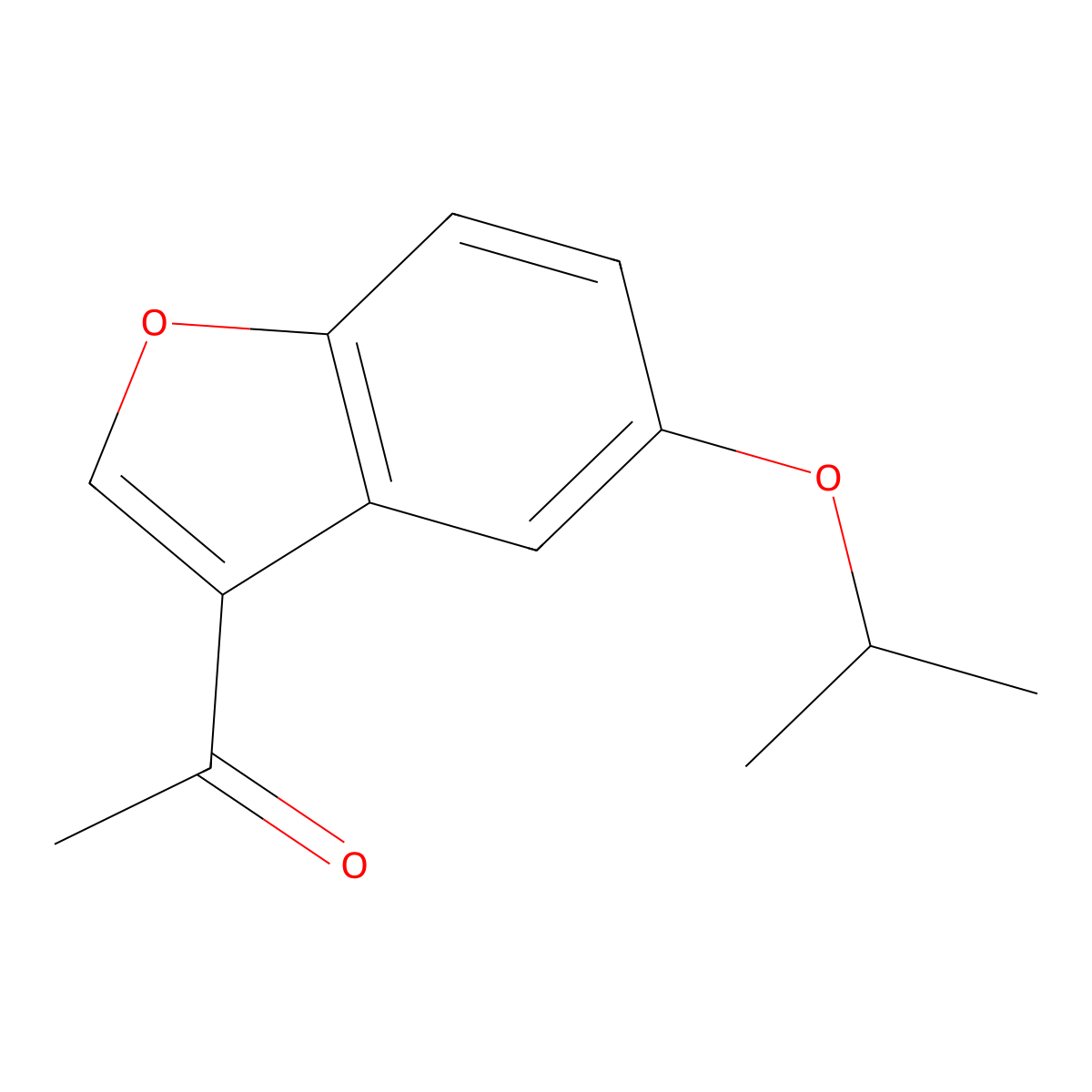 1-(5-Isopropoxybenzofuran-3-yl)ethanone molecular structure, CAS 1427020-31-2