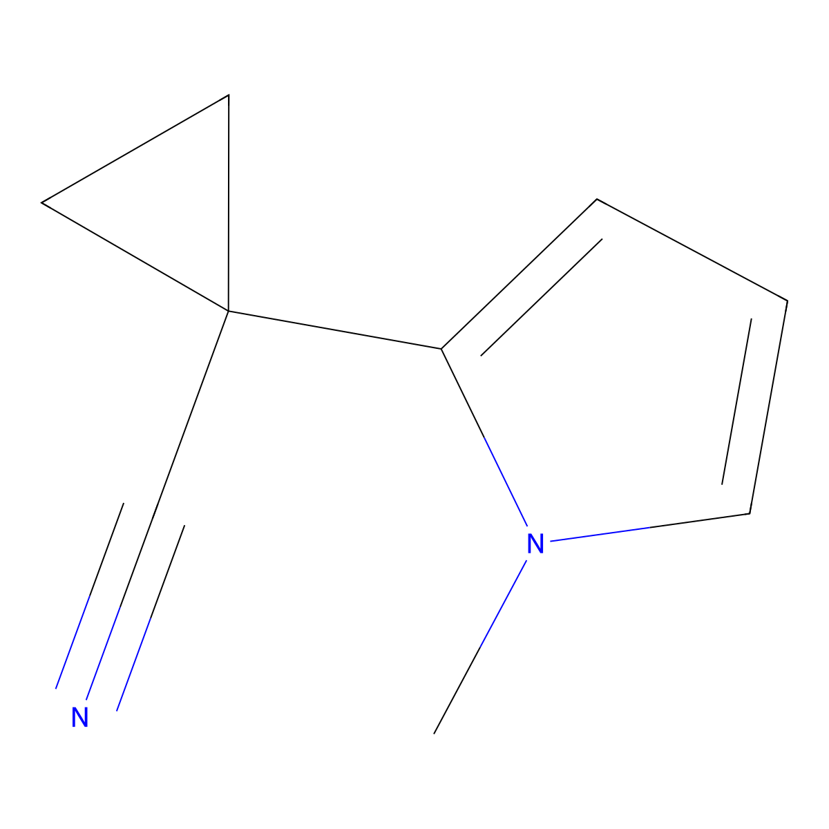 1-(1-Methyl-1h-pyrrol-2-yl)cyclopropane-1-carbonitrile molecular structure, CAS 1427020-46-9