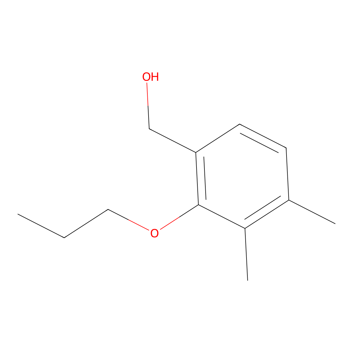 3,4-Dimethyl-2-propoxybenzenemethanol molecular structure, CAS 1427020-77-6