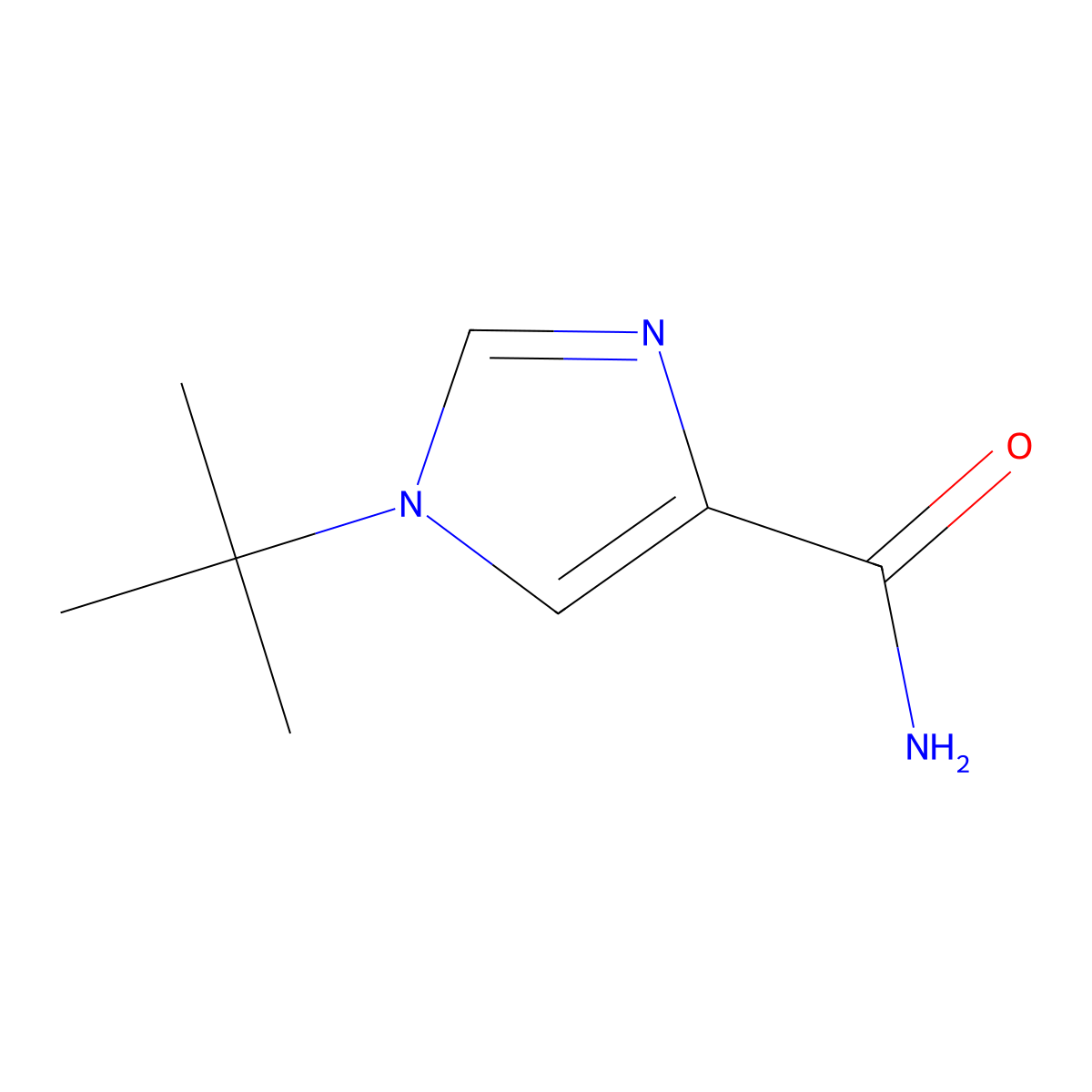 1-(tert-Butyl)-1H-imidazole-4-carboxamide molecular structure, CAS 1427020-98-1