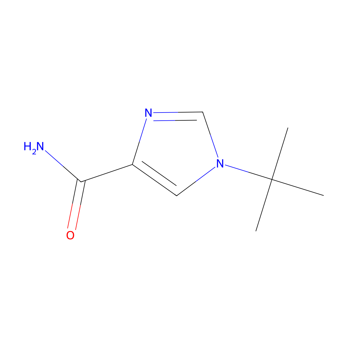 1-(tert-Butyl)-1H-imidazole-4-carboxamide molecular structure, CAS 1427020-98-1