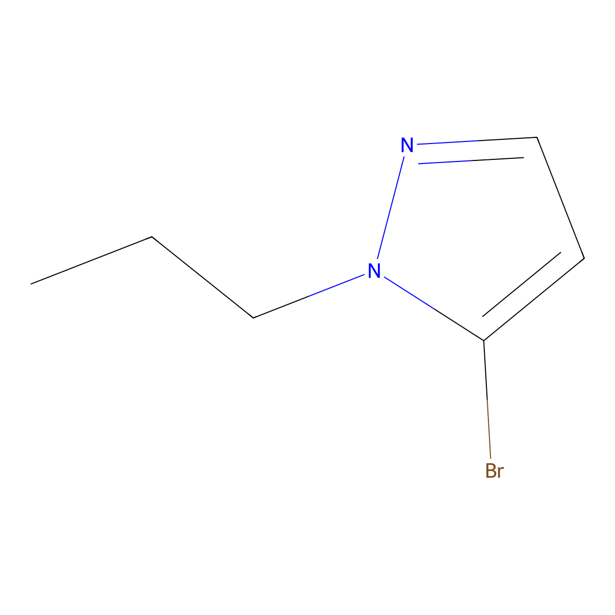 5-Bromo-1-propyl-1H-pyrazole molecular structure, CAS 1427021-01-9