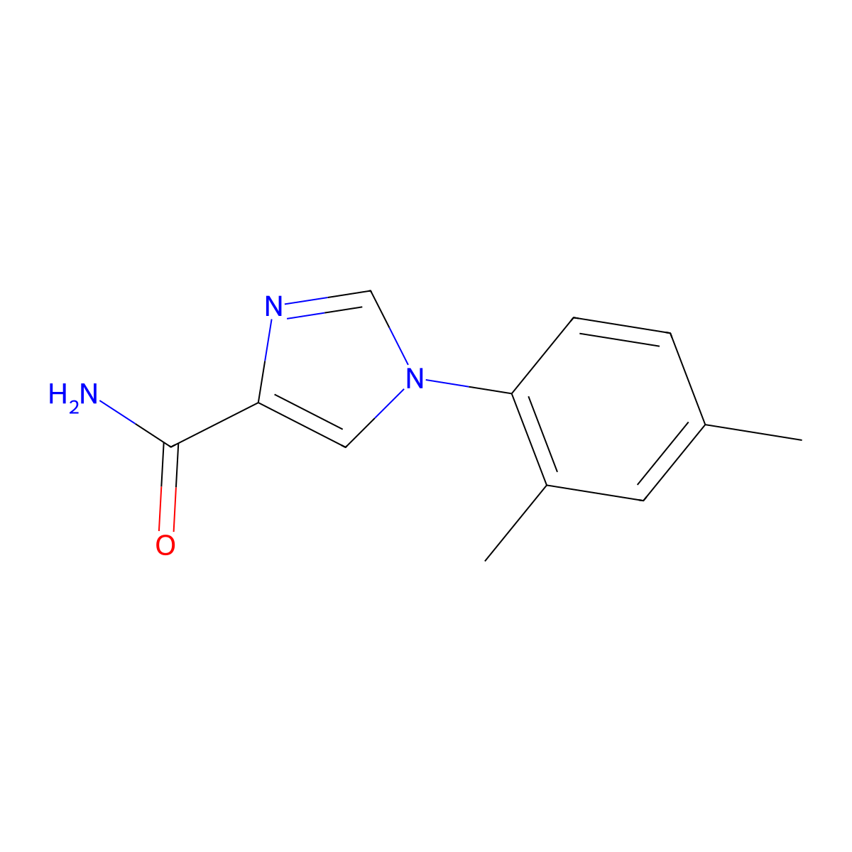1-(2,4-Dimethylphenyl)-1H-imidazole-4-carboxamide molecular structure, CAS 1427021-12-2