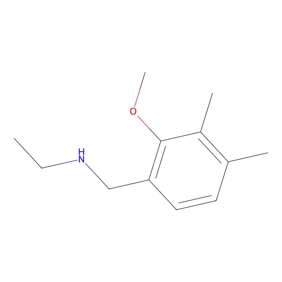 N-(2-Methoxy-3,4-dimethylbenzyl)ethanamine molecular structure, CAS 1427022-52-3