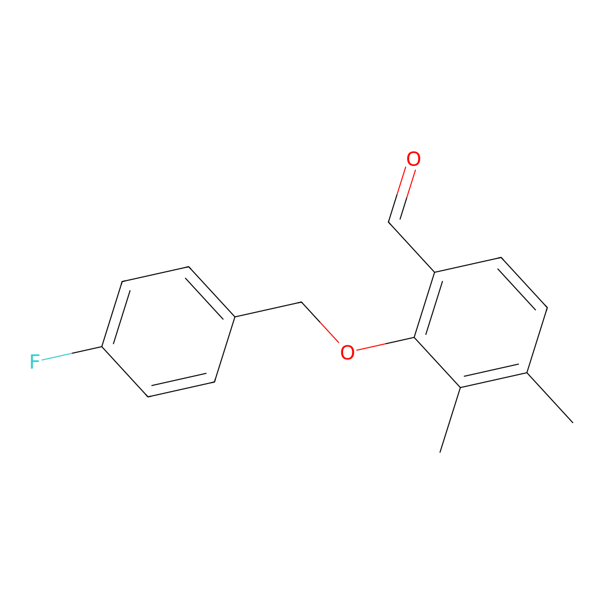 2-((4-Fluorobenzyl)oxy)-3,4-dimethylbenzaldehyde molecular structure, CAS 1427022-94-3