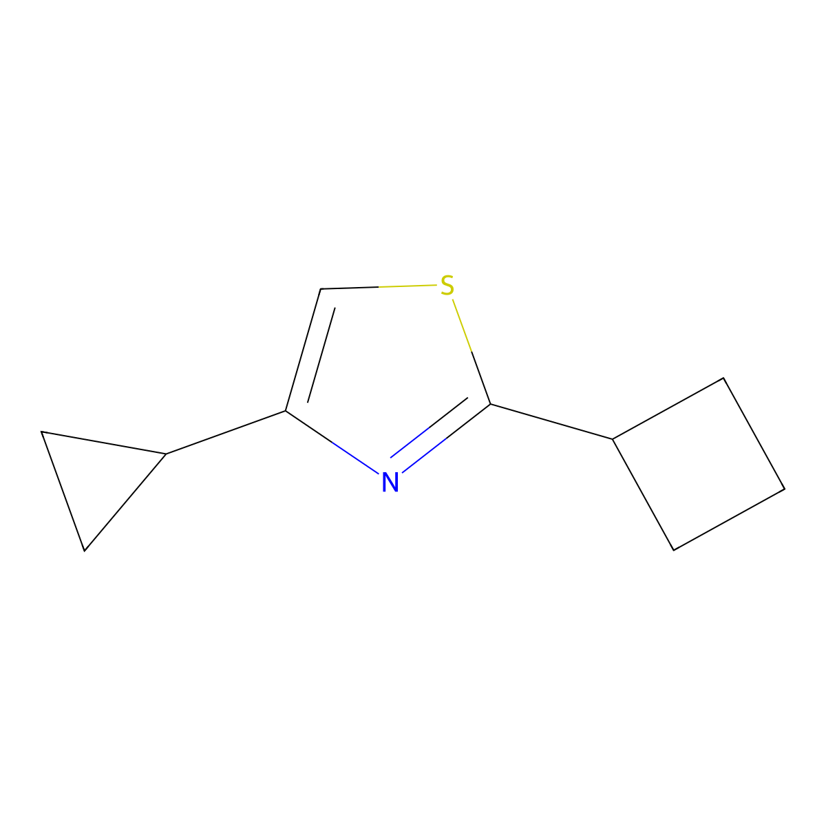 2-Cyclobutyl-4-cyclopropylthiazole molecular structure, CAS 1427023-28-6