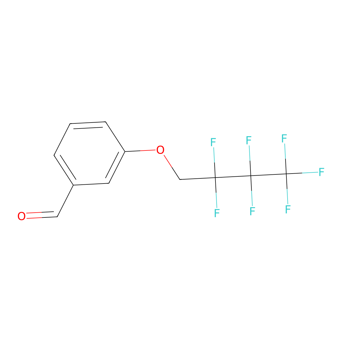 3-(2,2,3,3,4,4,4-Heptafluorobutoxy)benzaldehyde molecular structure, CAS 1427023-41-3