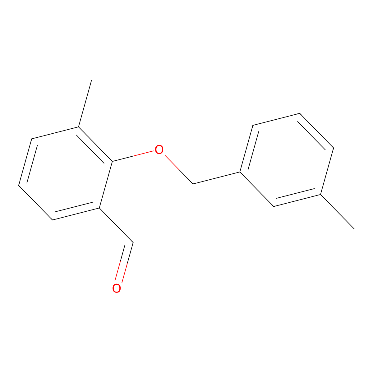 3-Methyl-2-((3-methylbenzyl)oxy)benzaldehyde molecular structure, CAS 1427023-59-3