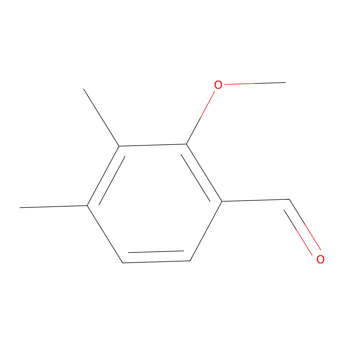 2-Methoxy-3,4-dimethylbenzaldehyde molecular structure, CAS 1427023-82-2