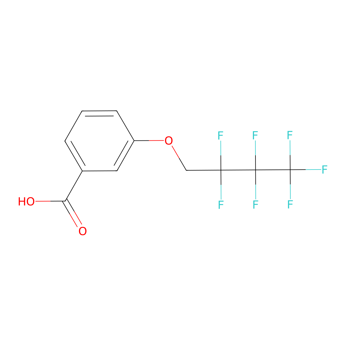 3-(2,2,3,3,4,4,4-Heptafluorobutoxy)benzoic acid molecular structure, CAS 1427024-33-6