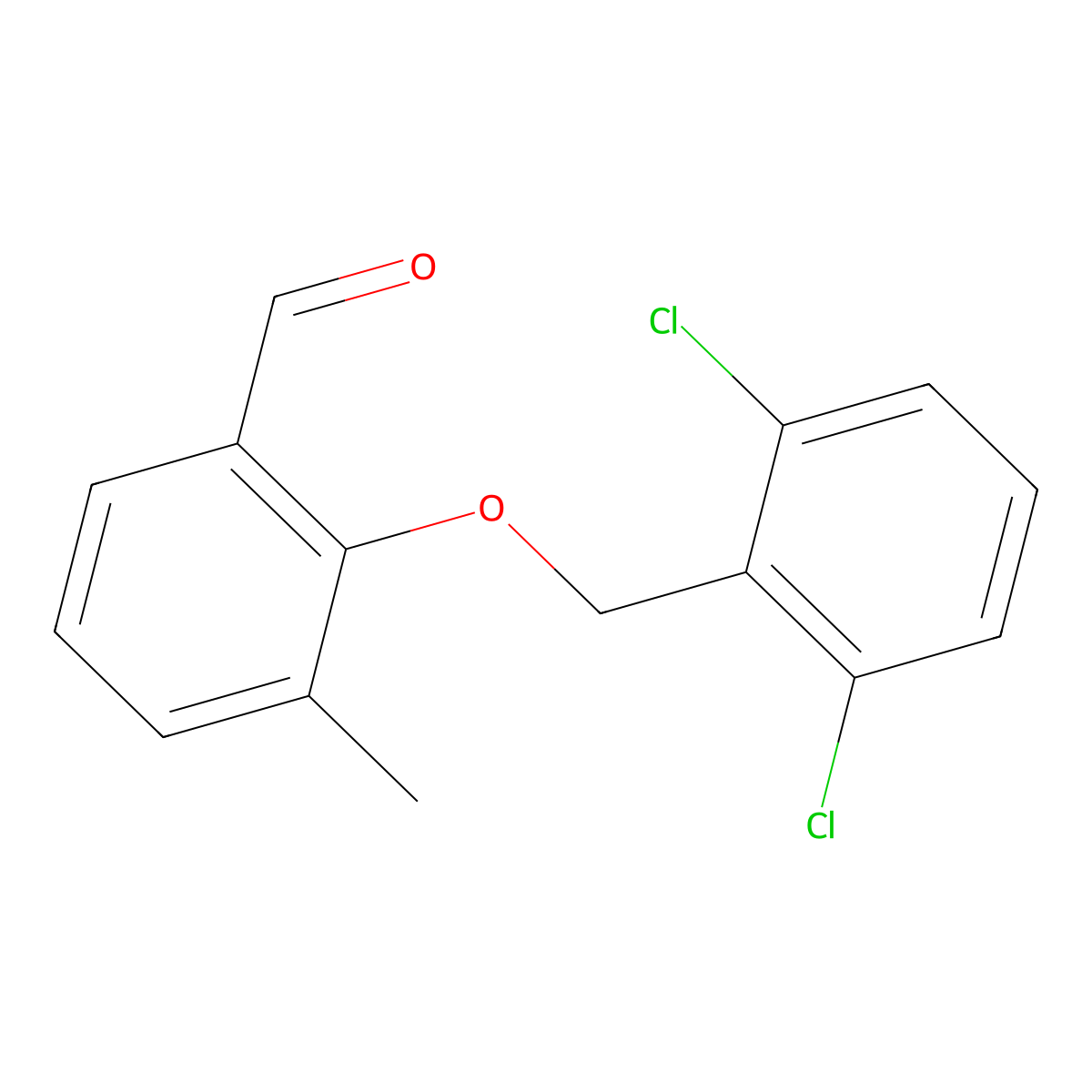 2-((2,6-Dichlorobenzyl)oxy)-3-methylbenzaldehyde molecular structure, CAS 1427024-36-9