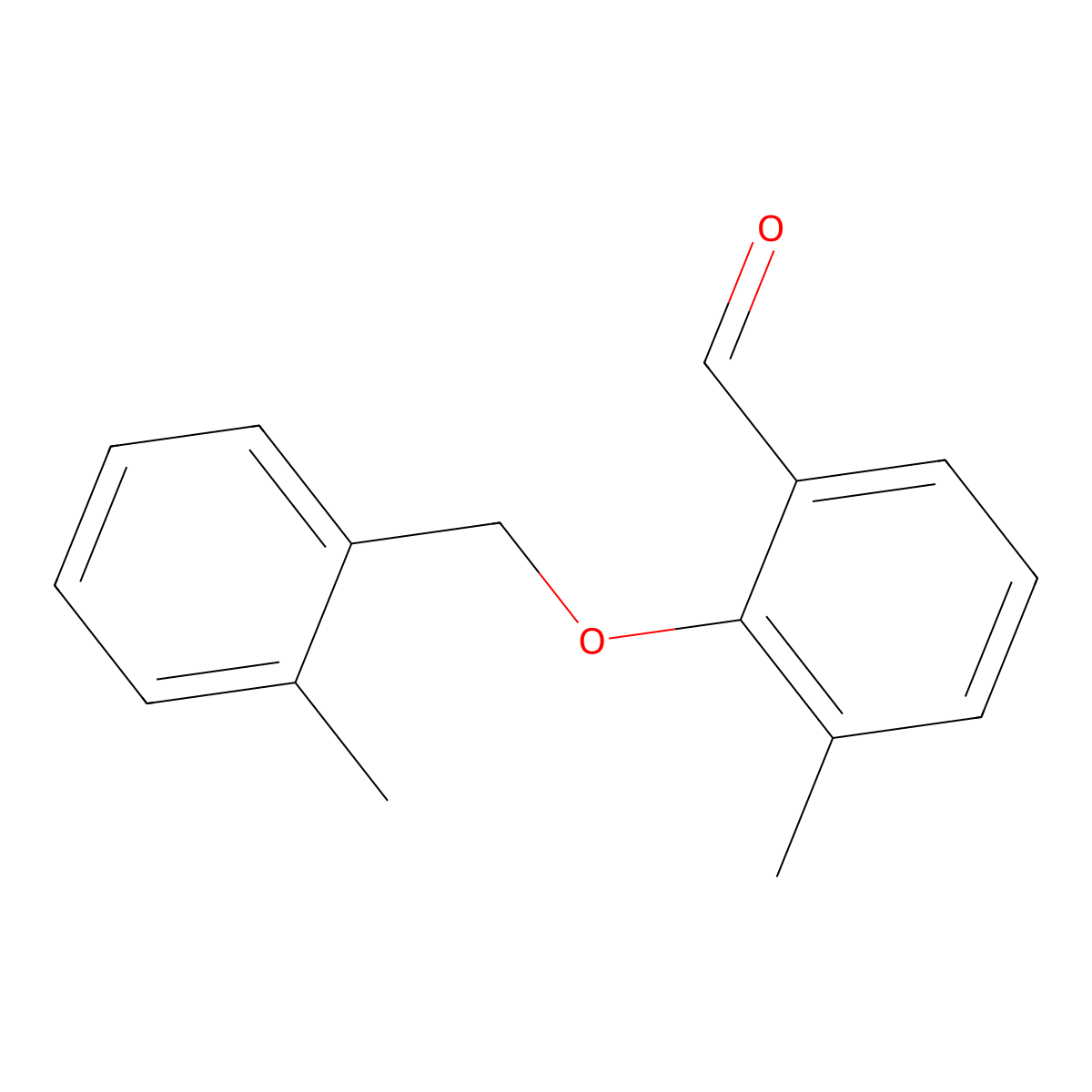 3-Methyl-2-((2-methylbenzyl)oxy)benzaldehyde molecular structure, CAS 1427024-90-5