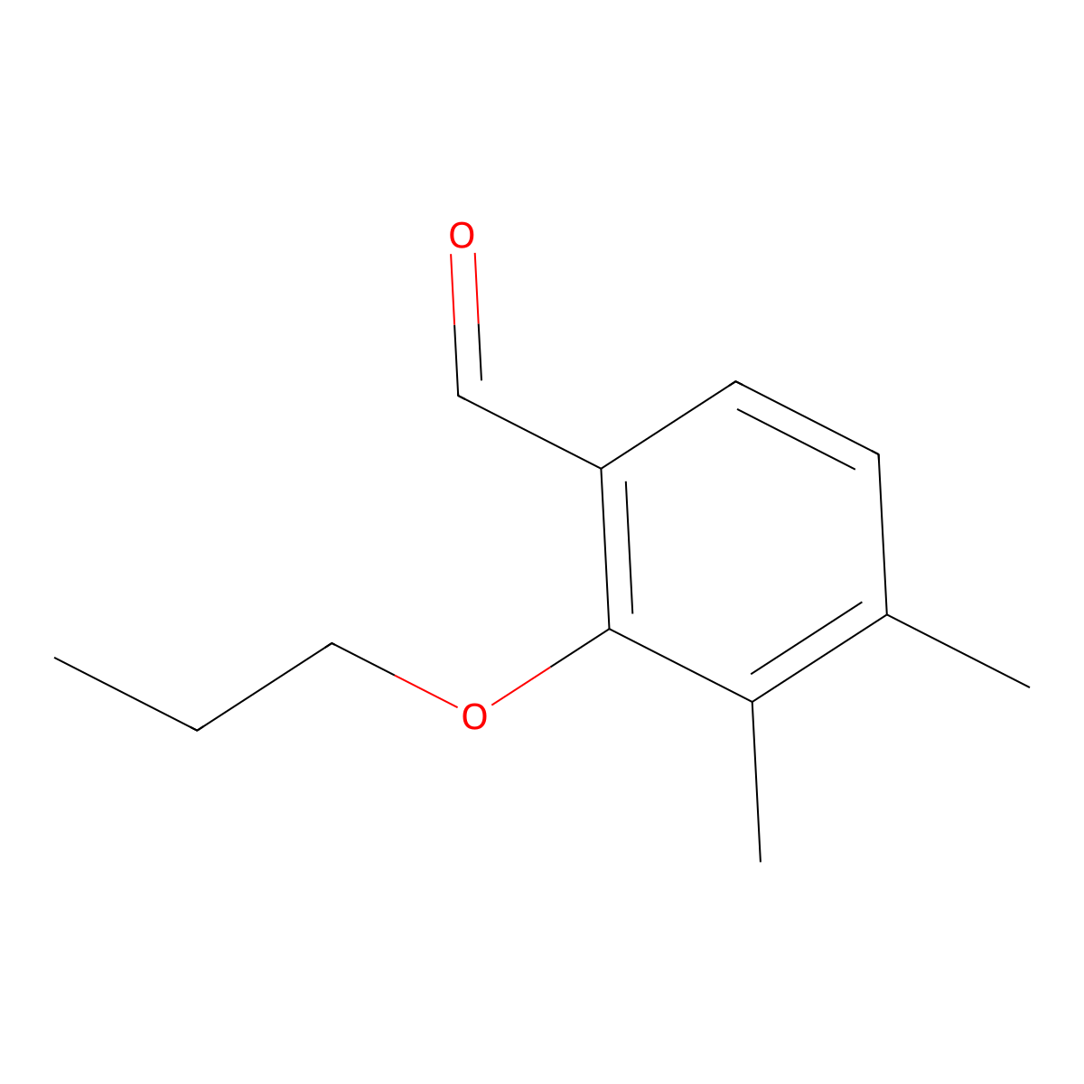 3,4-Dimethyl-2-propoxybenzaldehyde molecular structure, CAS 1427024-93-8