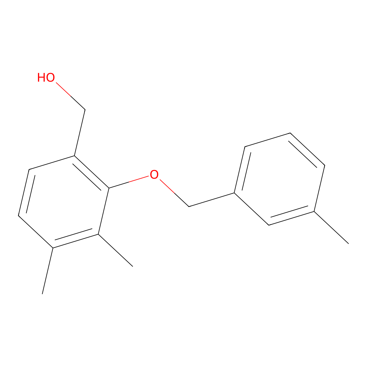[3,4-Dimethyl-2-(3-methyl-benzyloxy)-phenyl]-methanol molecular structure, CAS 1427025-00-0