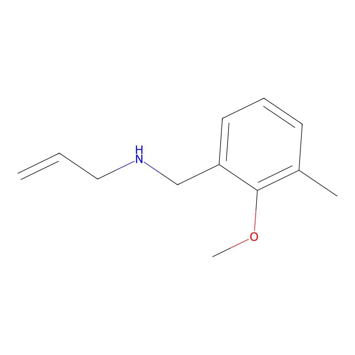 N-(2-Methoxy-3-methylbenzyl)prop-2-en-1-amine molecular structure, CAS 1427026-89-8