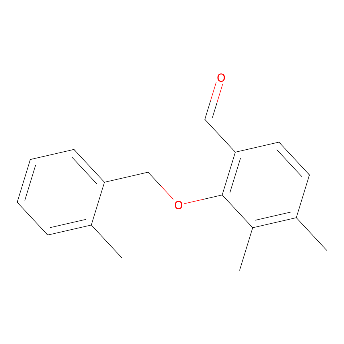 3,4-Dimethyl-2-((2-methylbenzyl)oxy)benzaldehyde molecular structure, CAS 1427027-27-7