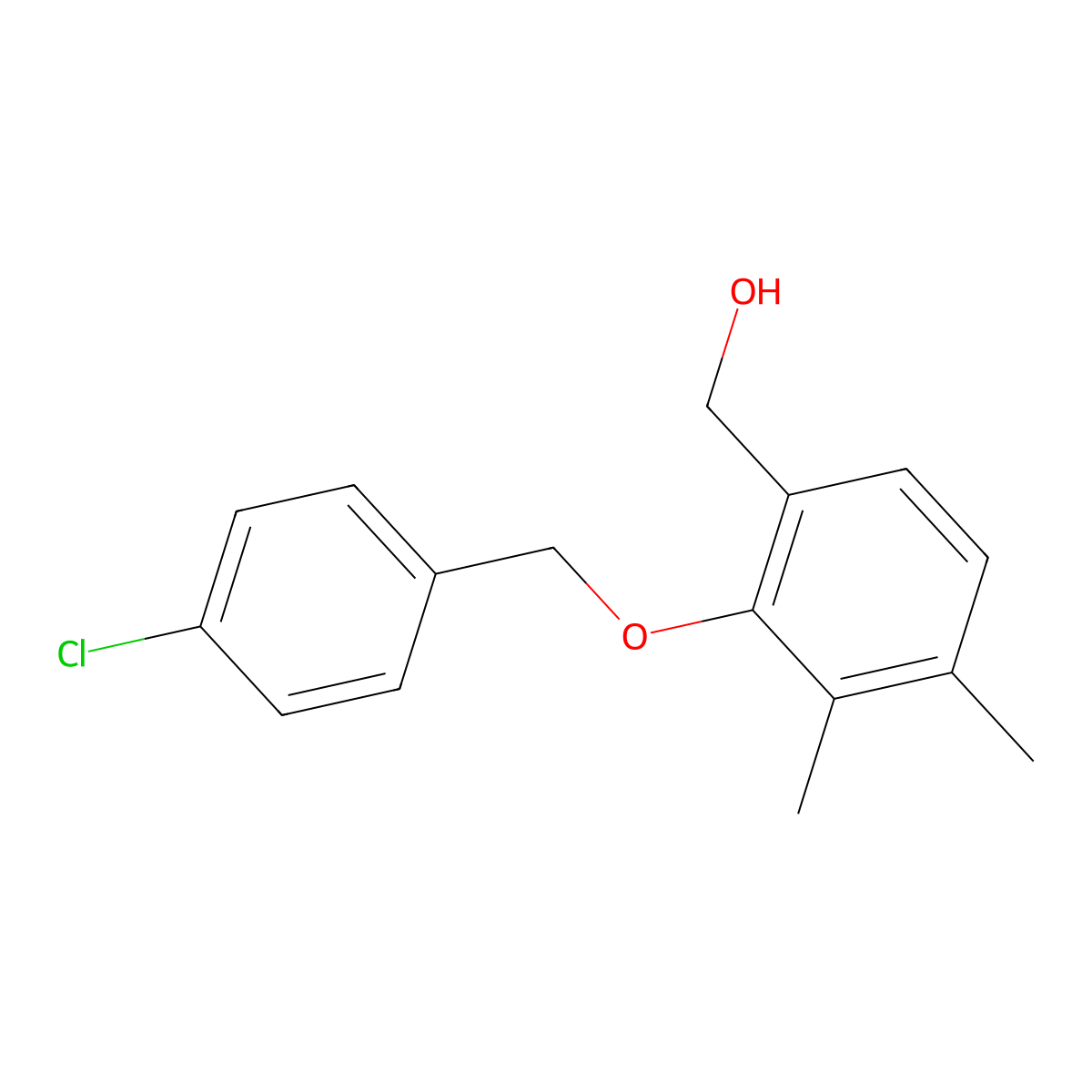 [2-(4-Chloro-benzyloxy)-3,4-dimethyl-phenyl]-methanol molecular structure, CAS 1427027-33-5