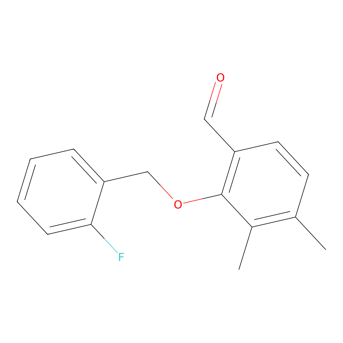 2-((2-Fluorobenzyl)oxy)-3,4-dimethylbenzaldehyde molecular structure, CAS 1427027-85-7