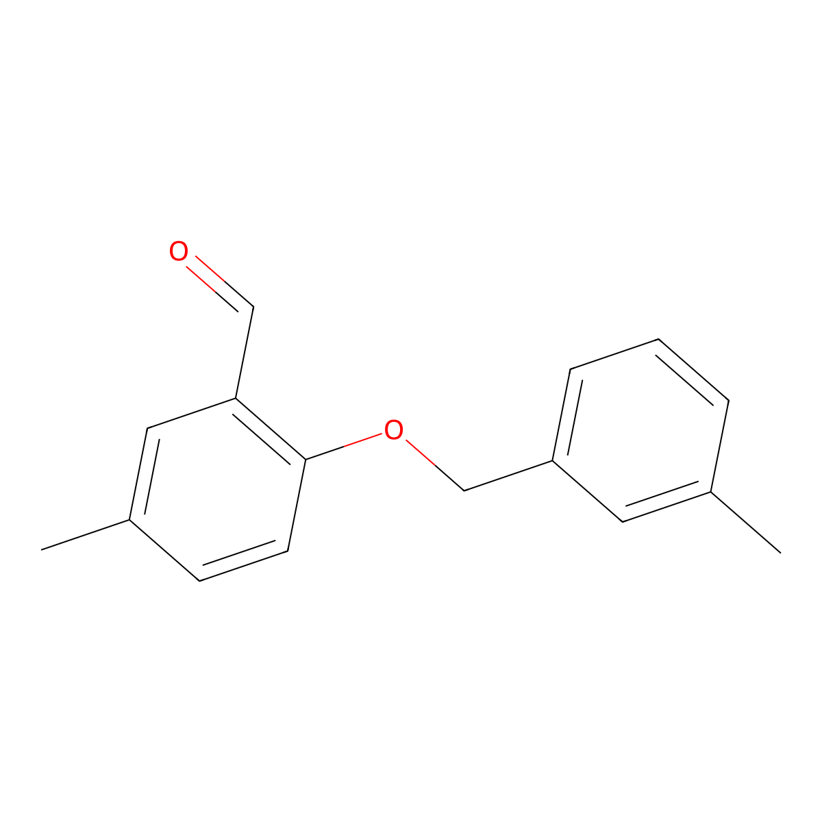 5-Methyl-2-((3-methylbenzyl)oxy)benzaldehyde molecular structure, CAS 1427027-87-9