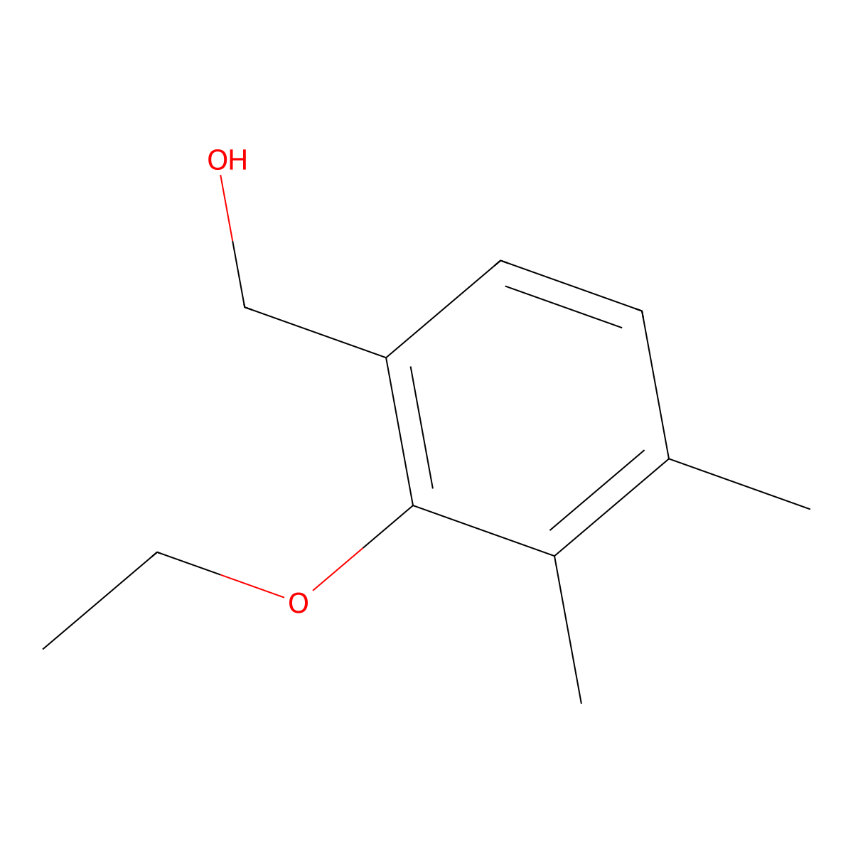 (2-Ethoxy-3,4-dimethylphenyl)methanol molecular structure, CAS 1427028-45-2