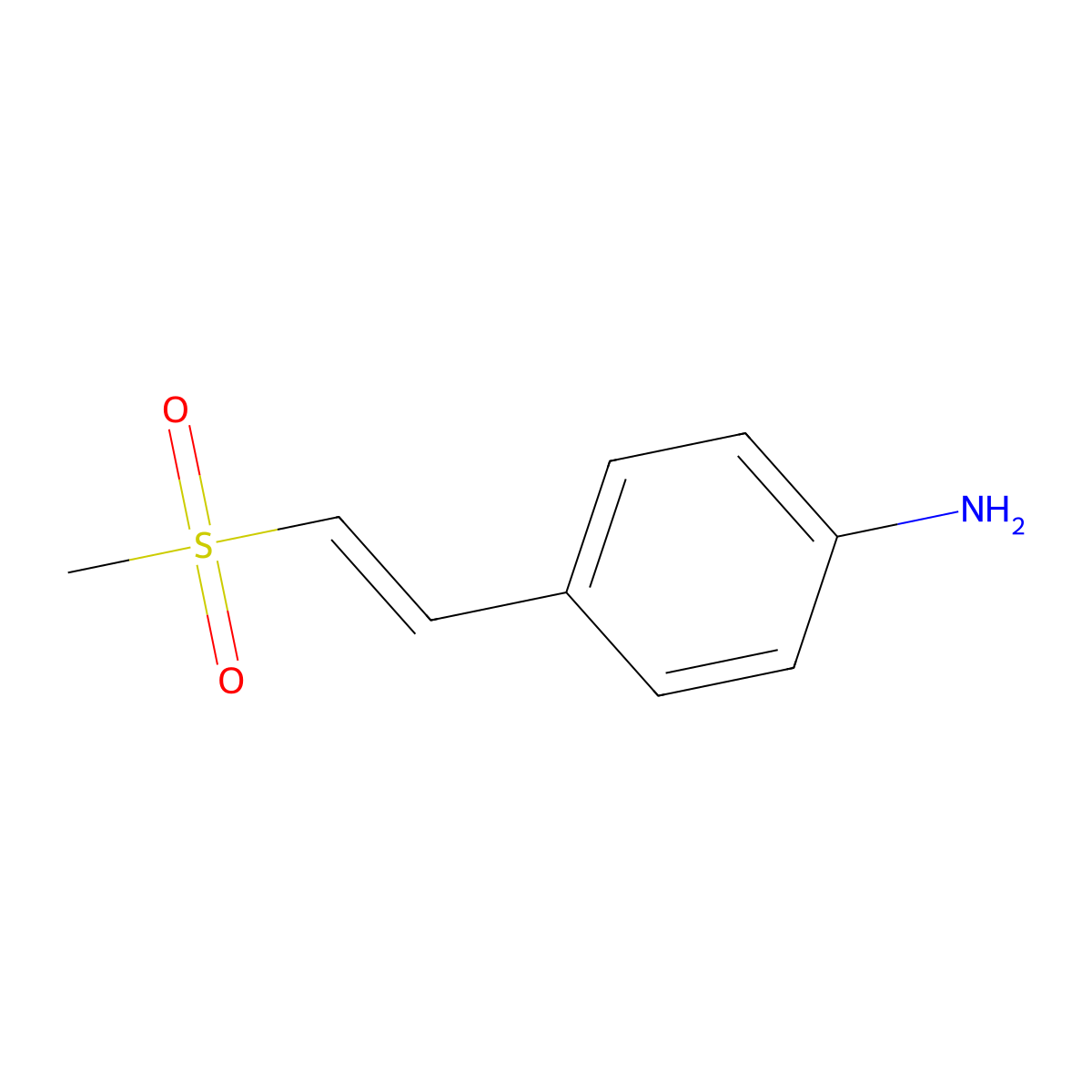 4-(2-(Methylsulfonyl)vinyl)aniline molecular structure, CAS 1427031-35-3