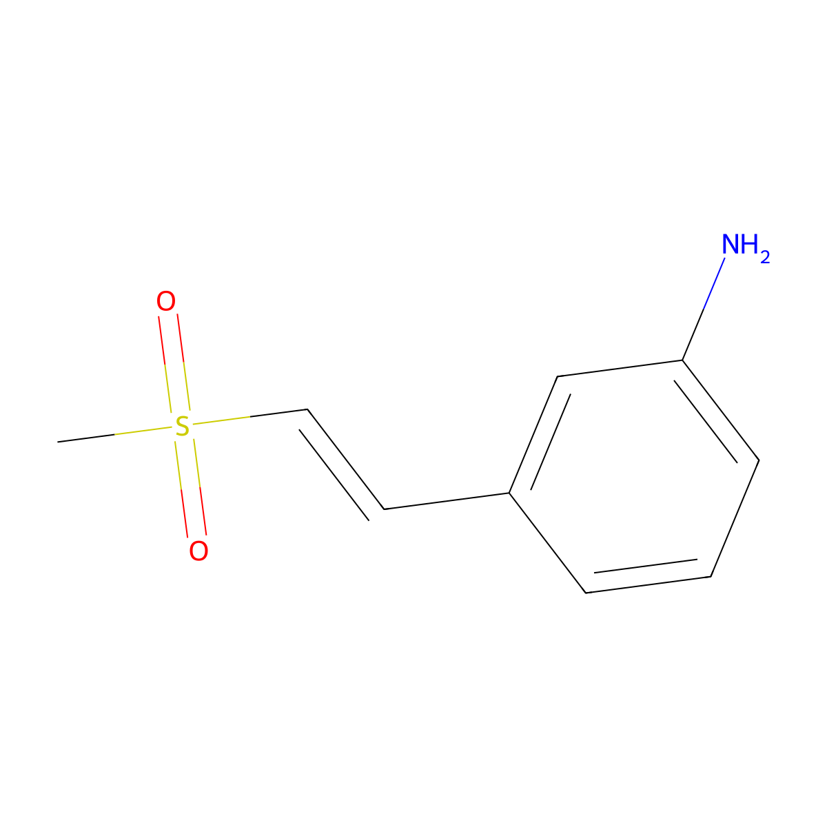 3-(2-(Methylsulfonyl)vinyl)aniline molecular structure, CAS 1427031-49-9