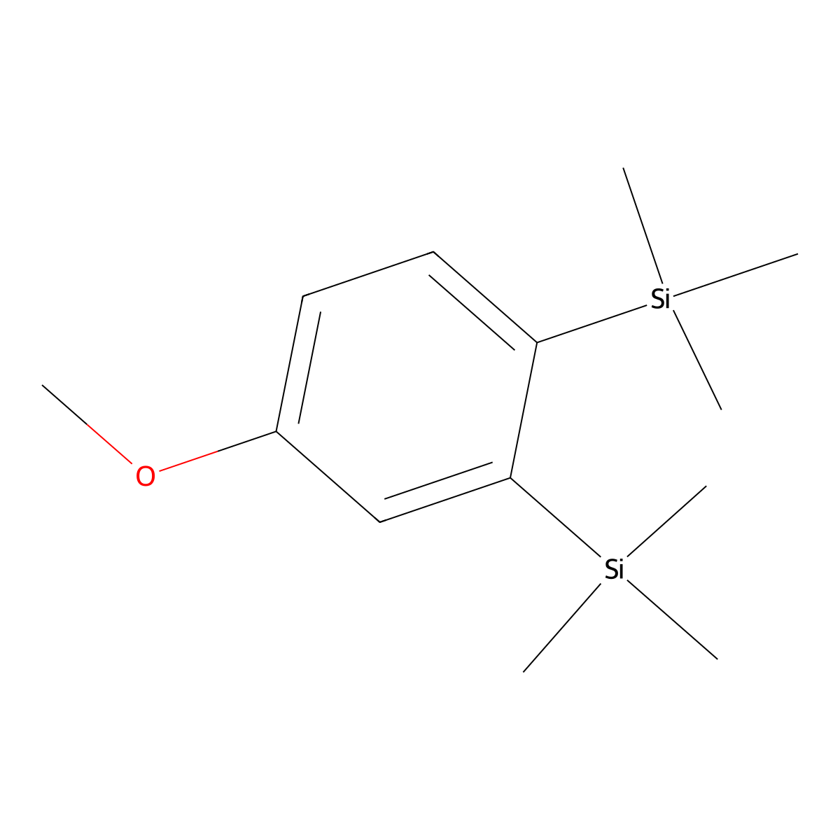 [5-Methoxy-2-(trimethylsilyl)phenyl]trimethylsilane molecular structure, CAS 1427042-51-0