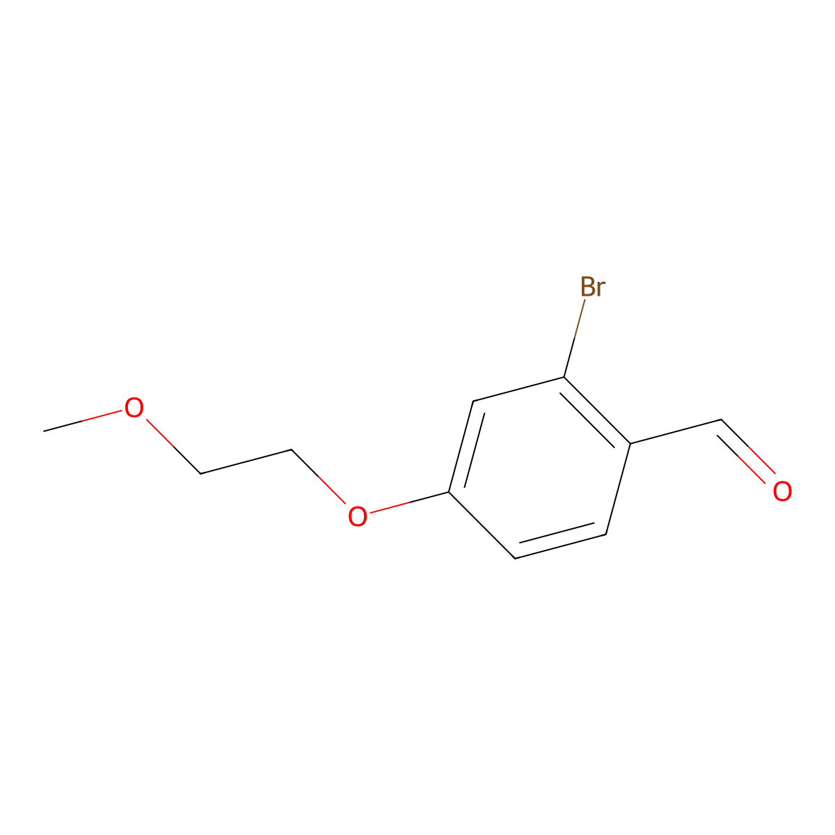 2-Bromo-4-(2-methoxyethoxy)benzaldehyde molecular structure, CAS 1427079-35-3