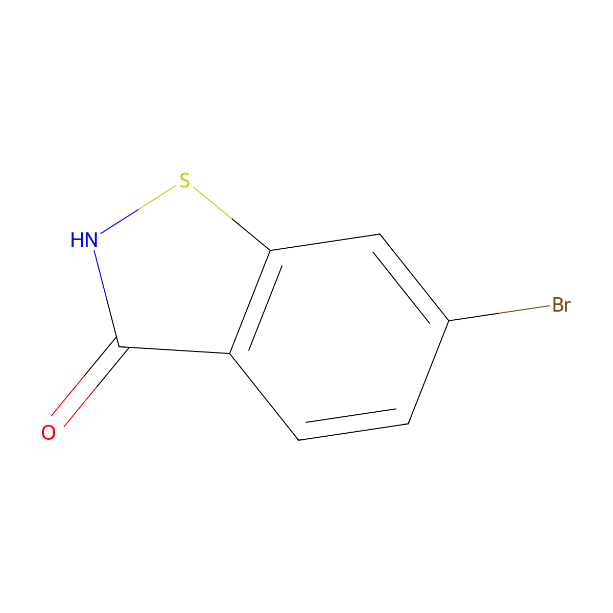 6-Bromo-1,2-benzothiazol-3-ol molecular structure, CAS 1427079-44-4